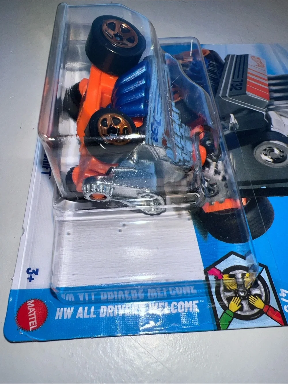 Click Shift Hot Wheels - Silver, Blue & Orange